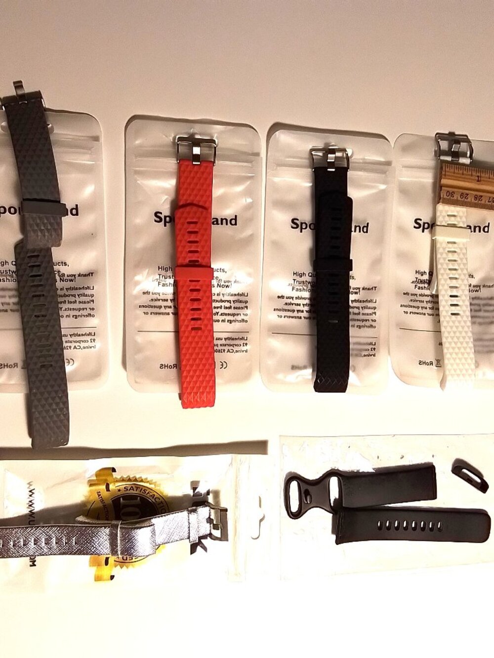 Lot of 6 Replacement Bands for Fitbit Versa 4 Watch Strap 3/4" Never Used